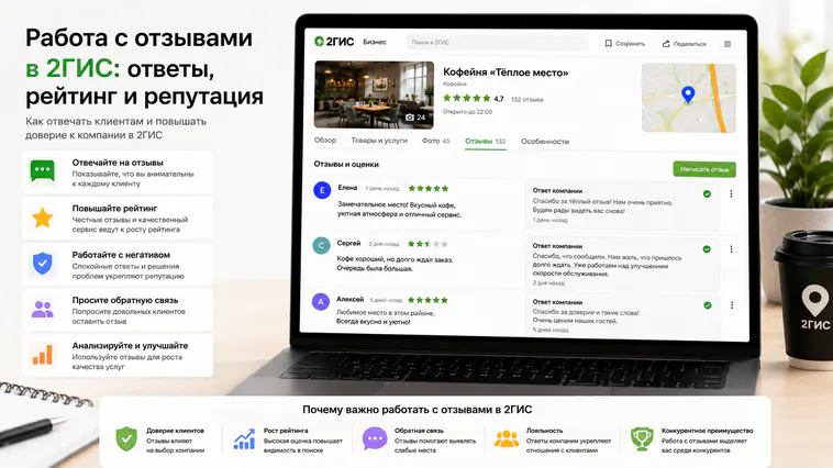 Работа с отзывами в 2ГИС