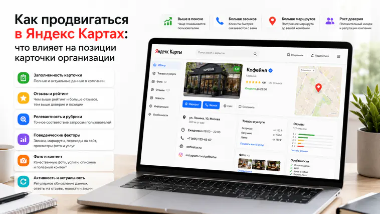 Как продвигаться в Яндекс Картах